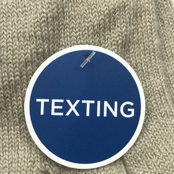 Winter Essentials Women's One Size Beige Texting Elongated Gloves New - Picture 4 of 8